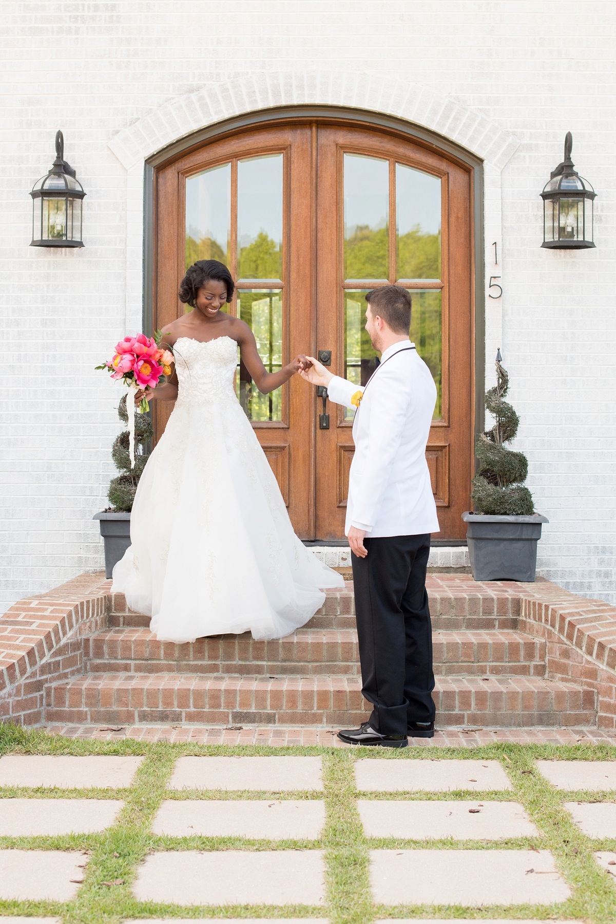 Pink & Yellow Vintage Modern Wedding Ideas via TheELD.com