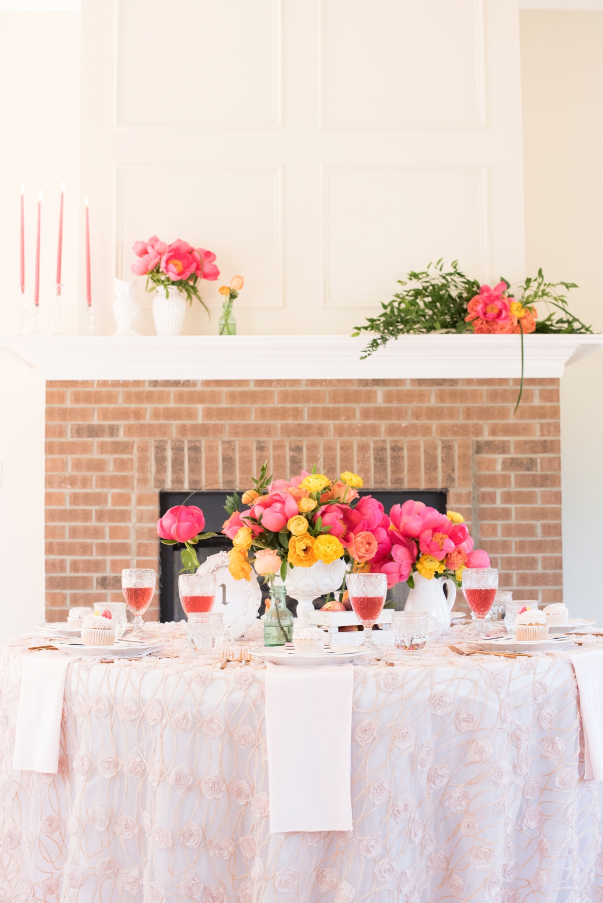 Pink & Yellow Vintage Modern Wedding Ideas via TheELD.com