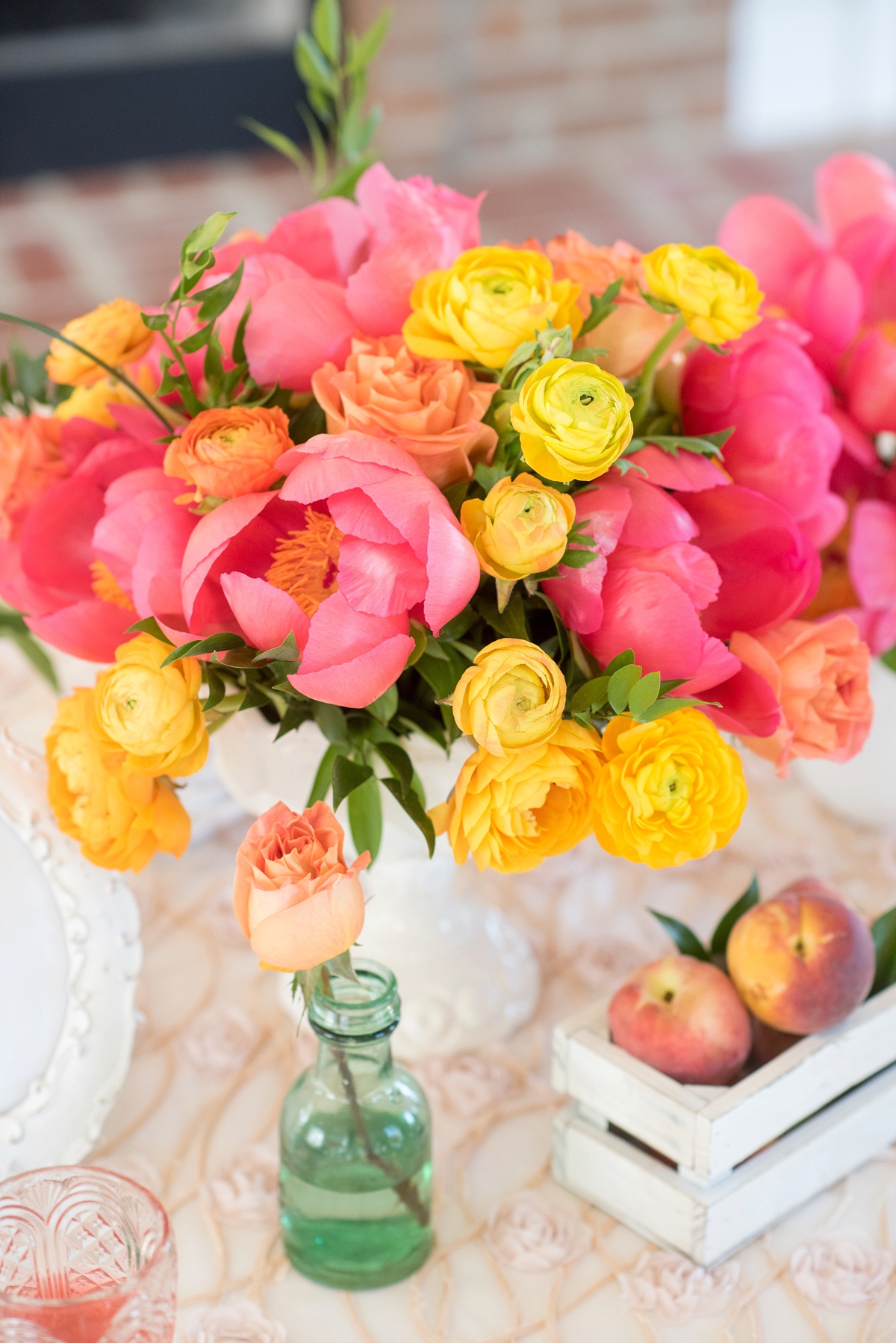 Pink & Yellow Vintage Modern Wedding Ideas via TheELD.com