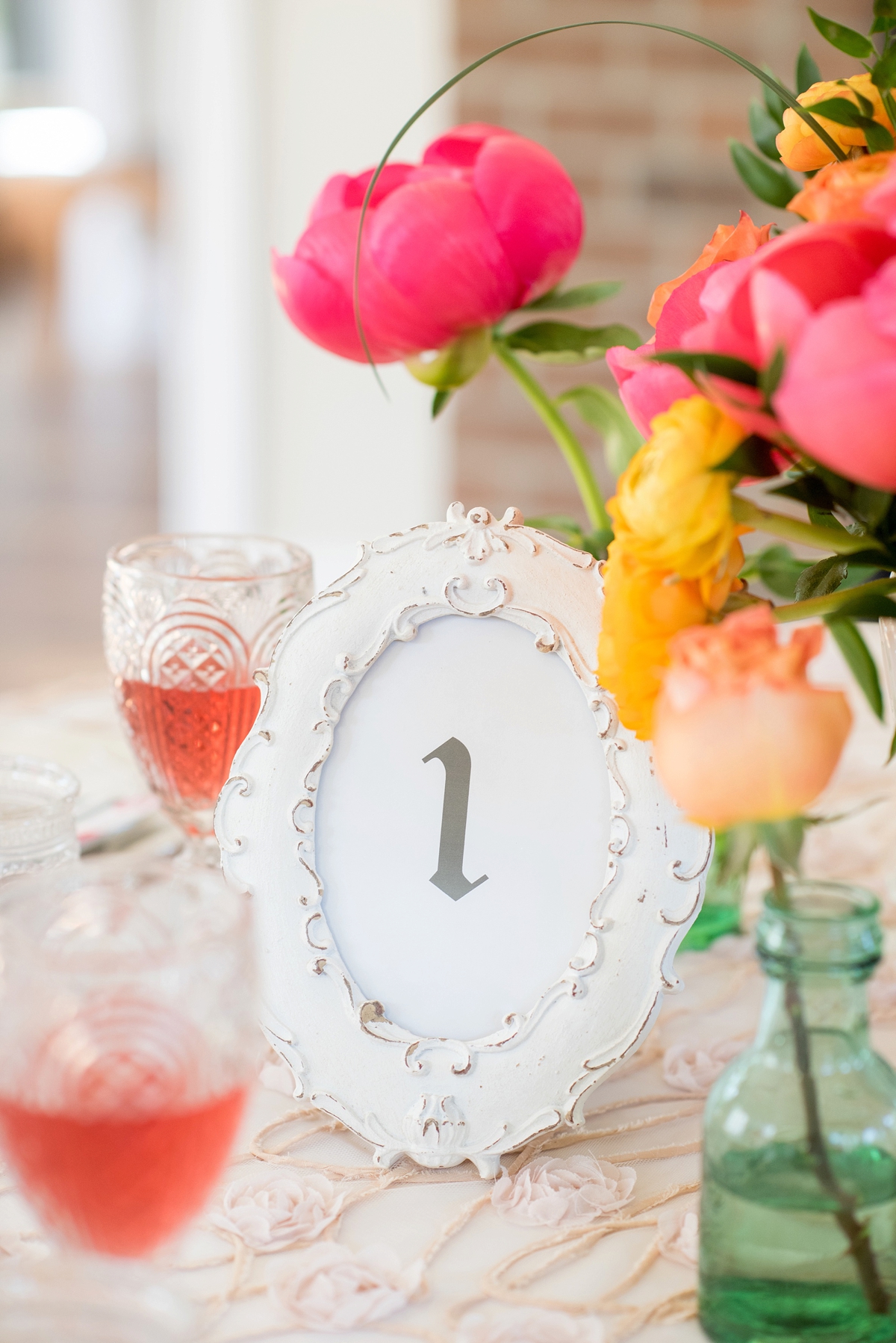 Pink & Yellow Vintage Modern Wedding Ideas via TheELD.com