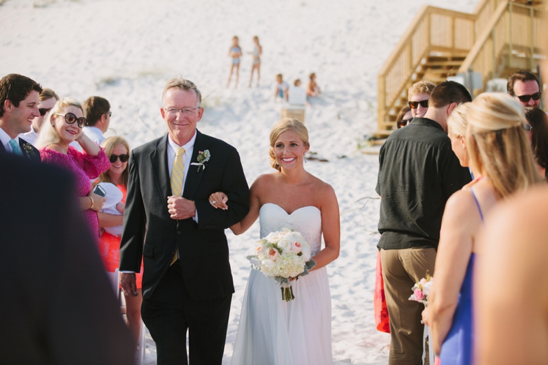 Watercolor Inspired Santa Rosa Beach Wedding via TheELD.com