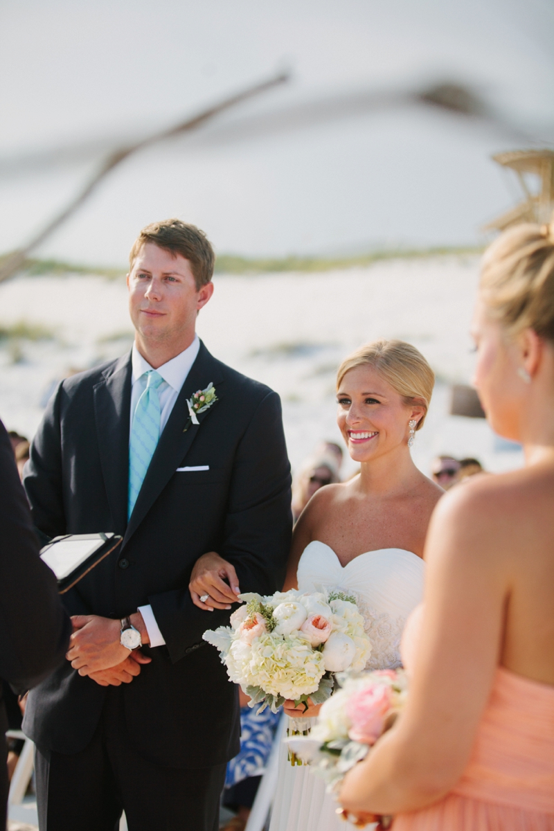 Watercolor Inspired Santa Rosa Beach Wedding via TheELD.com