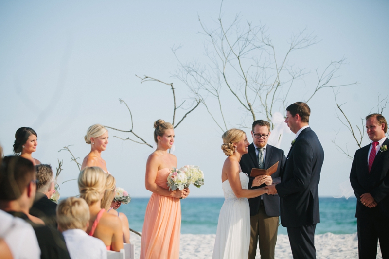 Watercolor Inspired Santa Rosa Beach Wedding via TheELD.com