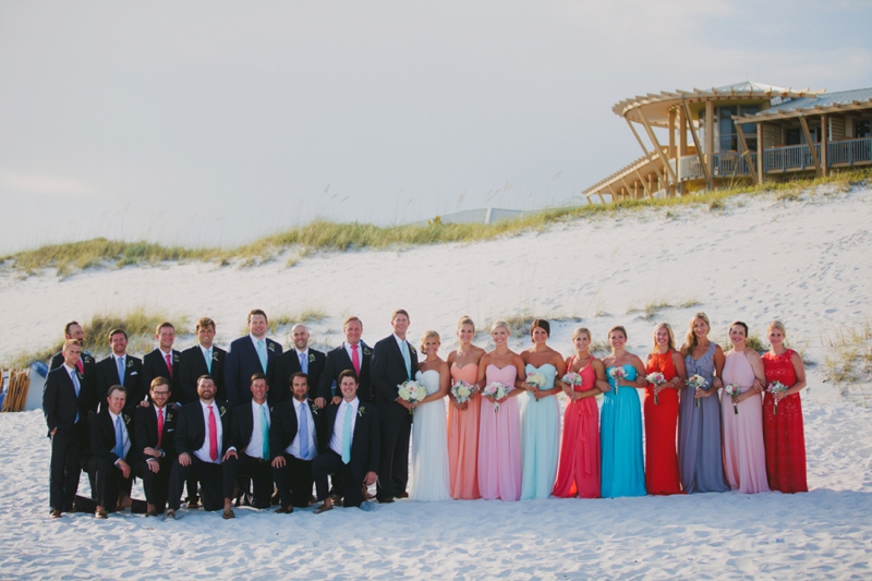 Watercolor Inspired Santa Rosa Beach Wedding via TheELD.com