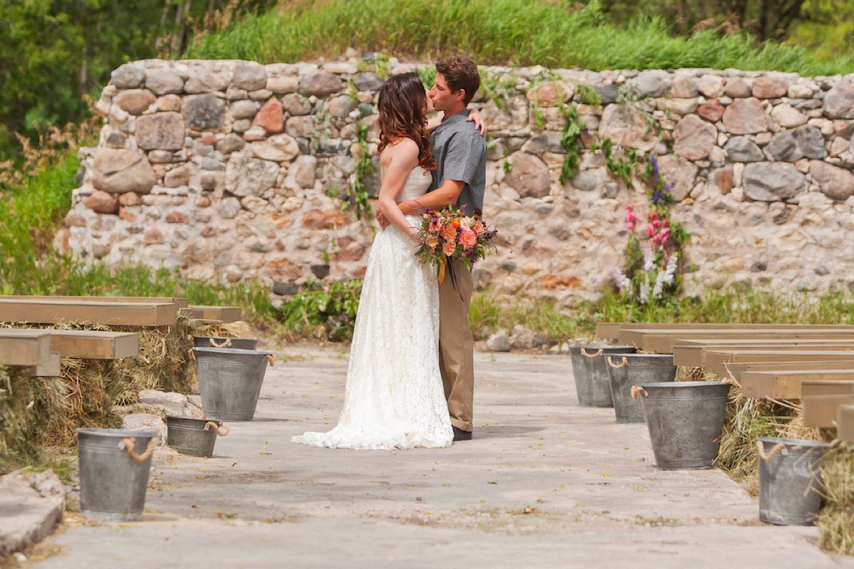 A Colorful Rustic Farm Wedding via TheELD.com