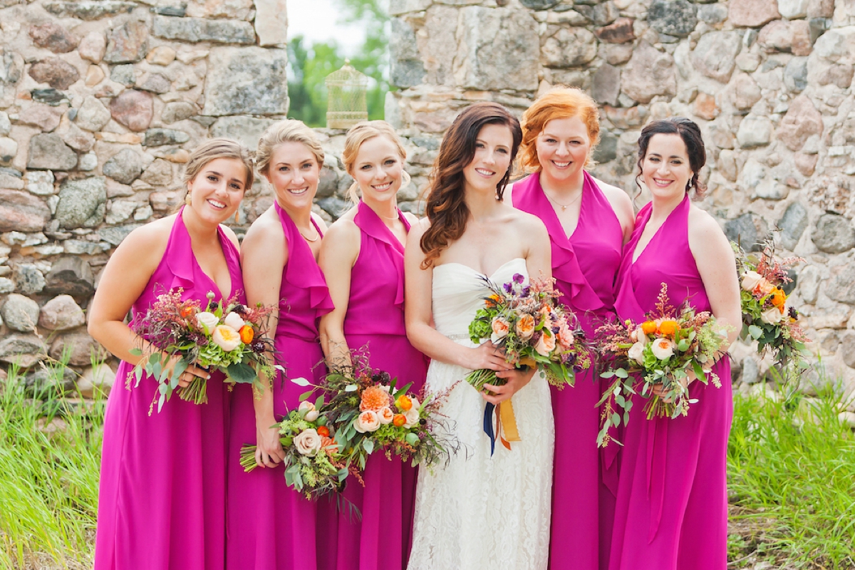 A Colorful Rustic Farm Wedding via TheELD.com