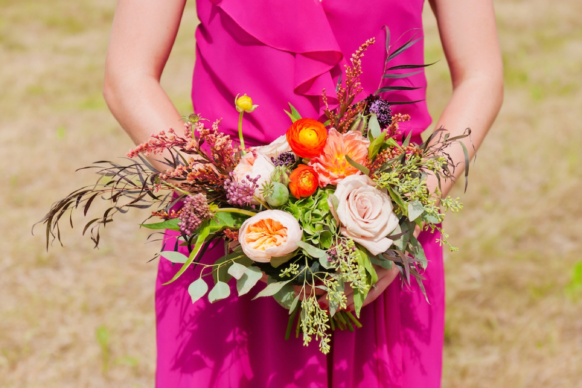 A Colorful Rustic Farm Wedding via TheELD.com