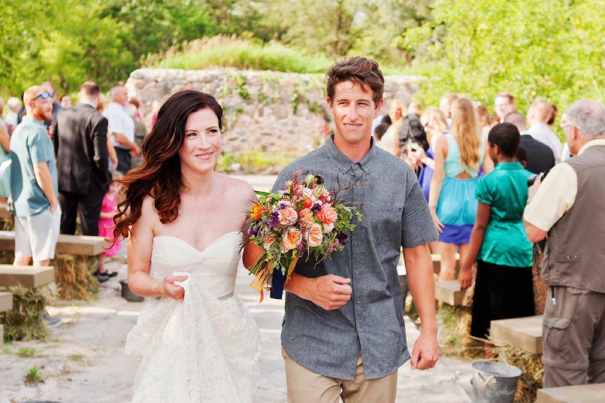 A Colorful Rustic Farm Wedding via TheELD.com