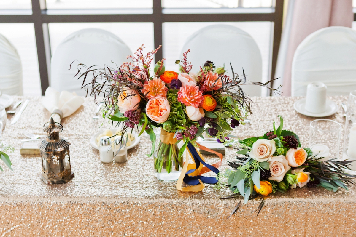 A Colorful Rustic Farm Wedding via TheELD.com