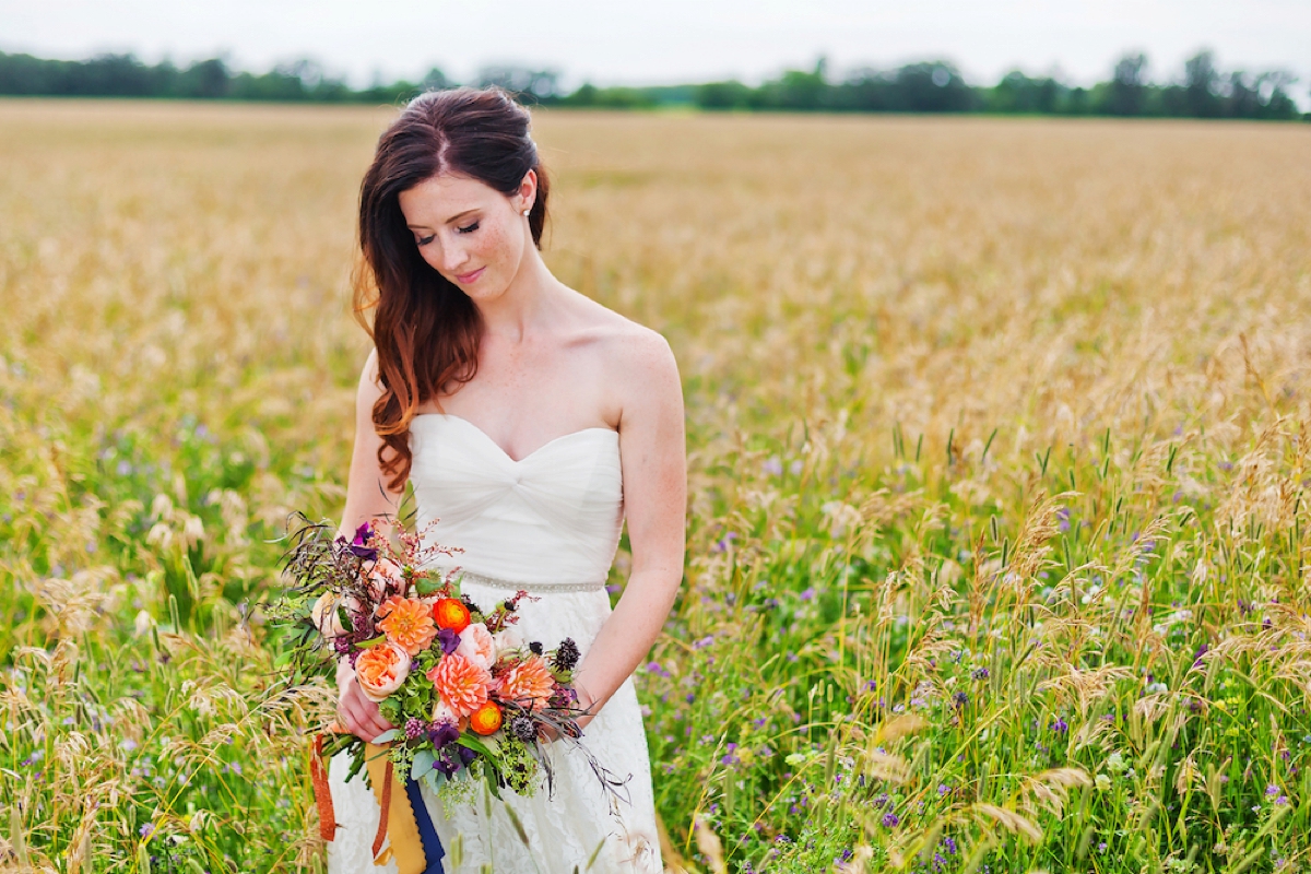 A Colorful Rustic Farm Wedding via TheELD.com