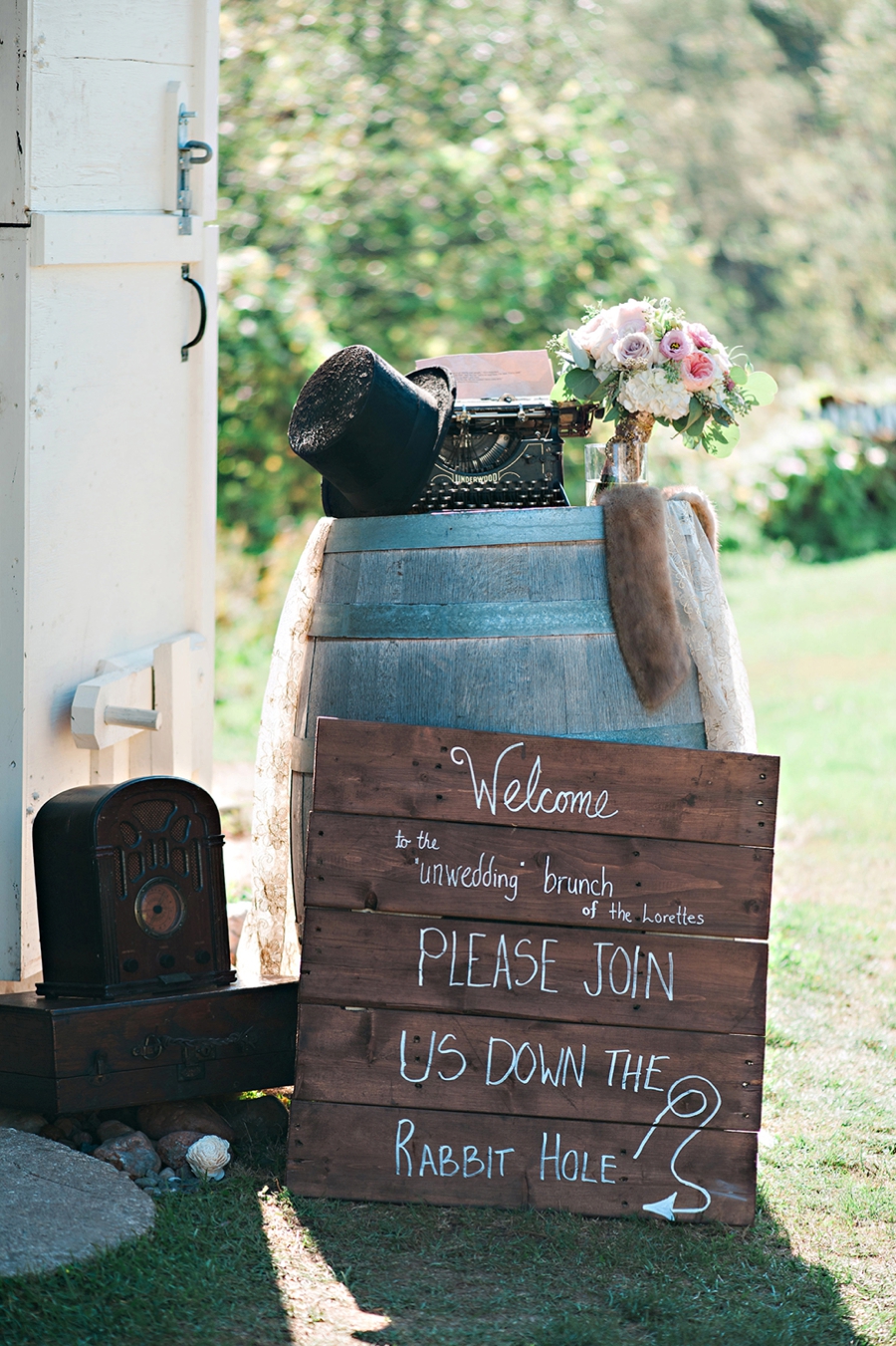 Alice In Wonderland Inspired Vow Renewal Brunch via TheELD.com