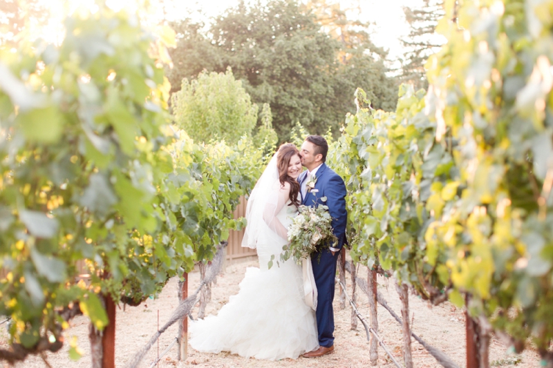 Organic Green & White California Winery Wedding via TheELD.com