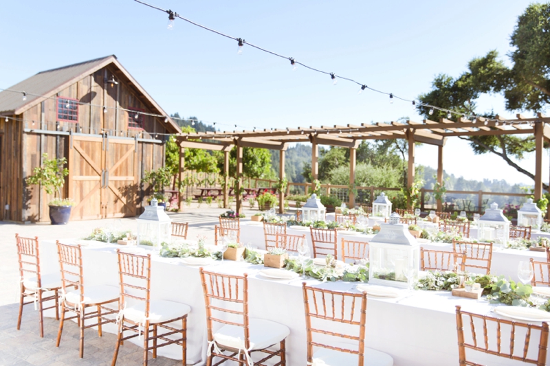 Organic Green & White California Winery Wedding via TheELD.com