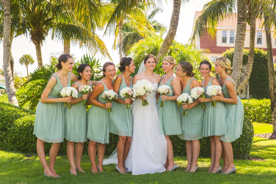 Aqua & White Oceanside Florida Wedding via TheELD.com