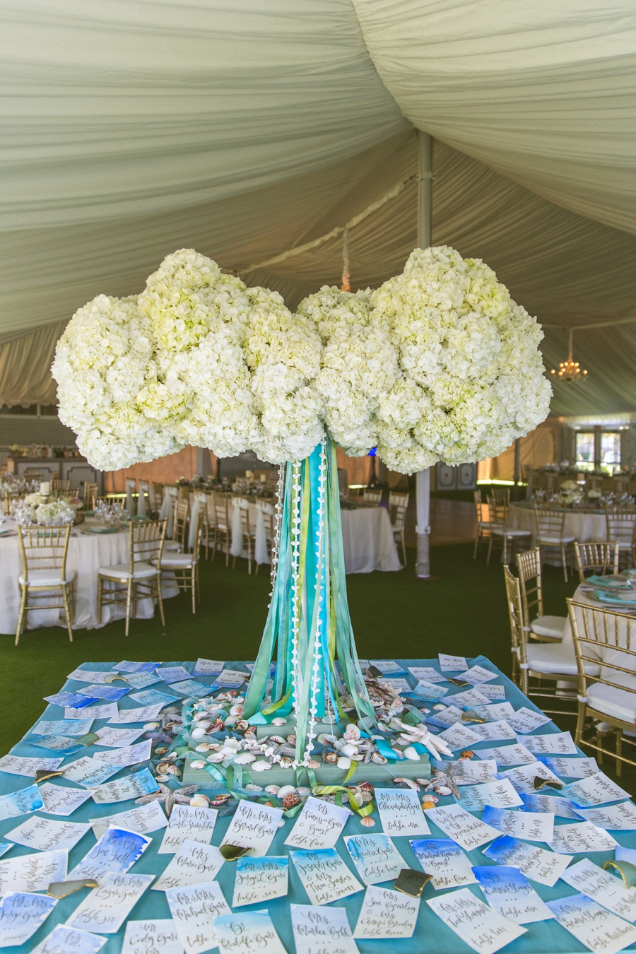 Aqua & White Oceanside Florida Wedding via TheELD.com