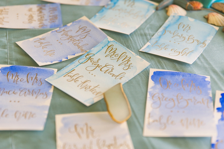 Aqua & White Oceanside Florida Wedding via TheELD.com