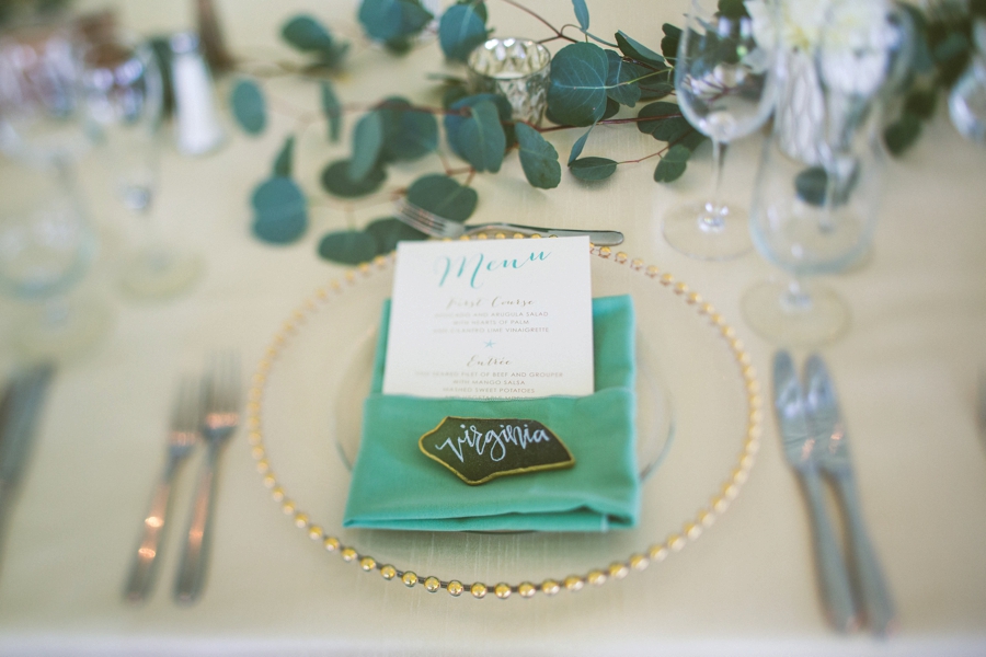 Aqua & White Oceanside Florida Wedding via TheELD.com