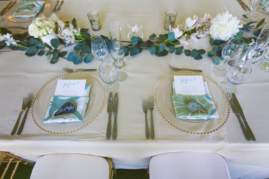 Aqua & White Oceanside Florida Wedding via TheELD.com