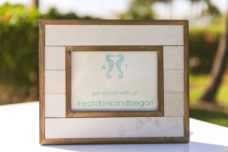 Aqua & White Oceanside Florida Wedding via TheELD.com