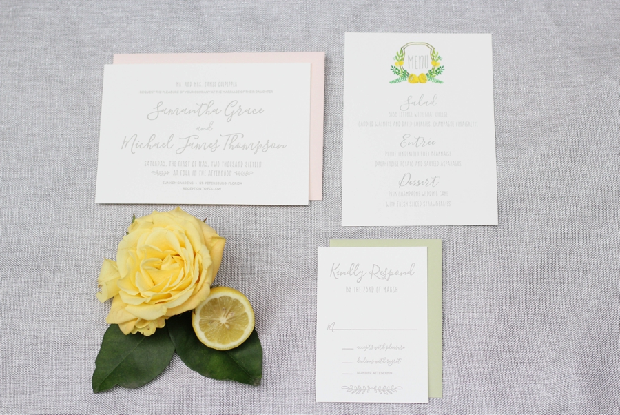 Citrus Inspired Wedding Ideas: 1 Theme, 3 Ways via TheELD.com