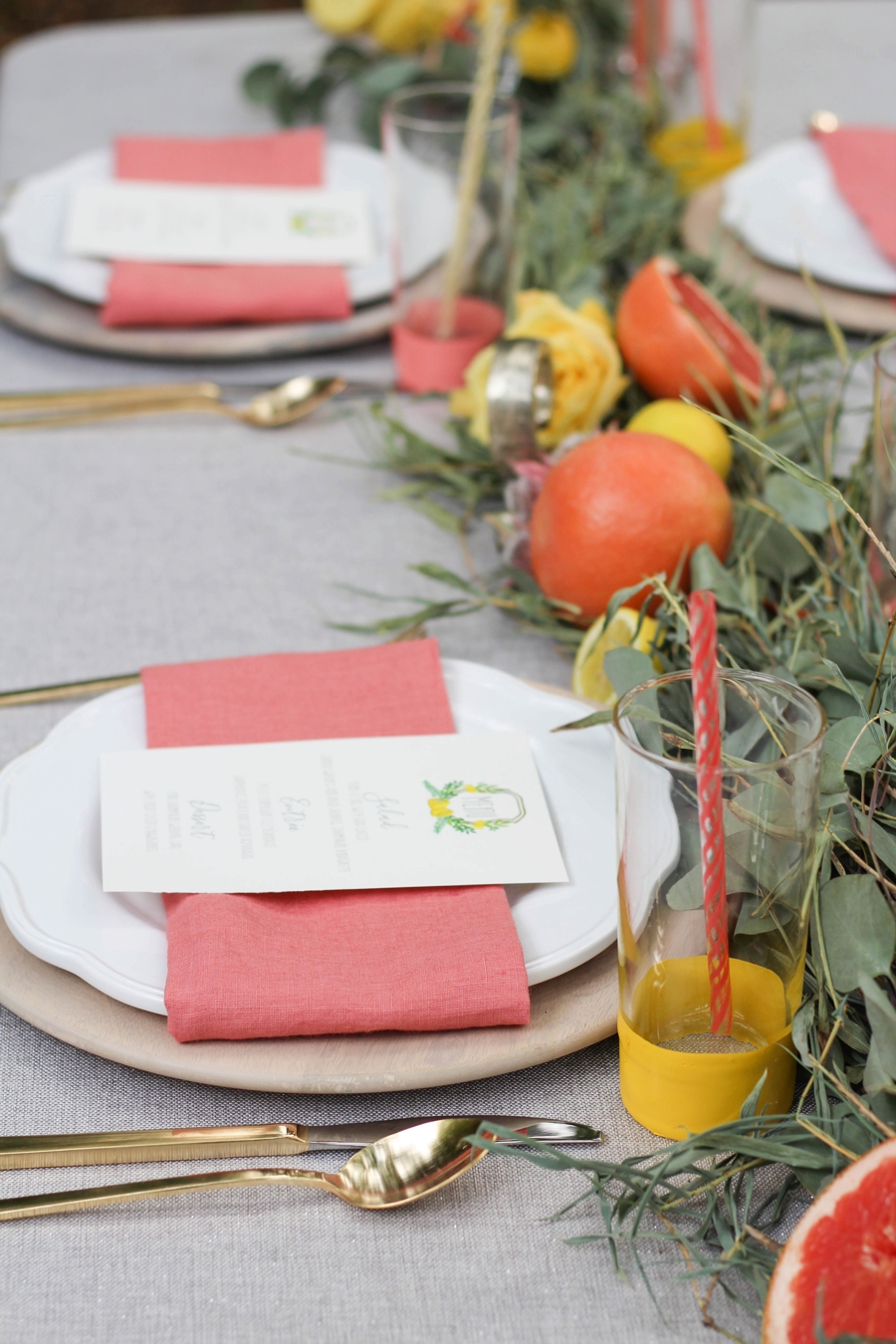 Citrus Inspired Wedding Ideas: 1 Theme, 3 Ways via TheELD.com