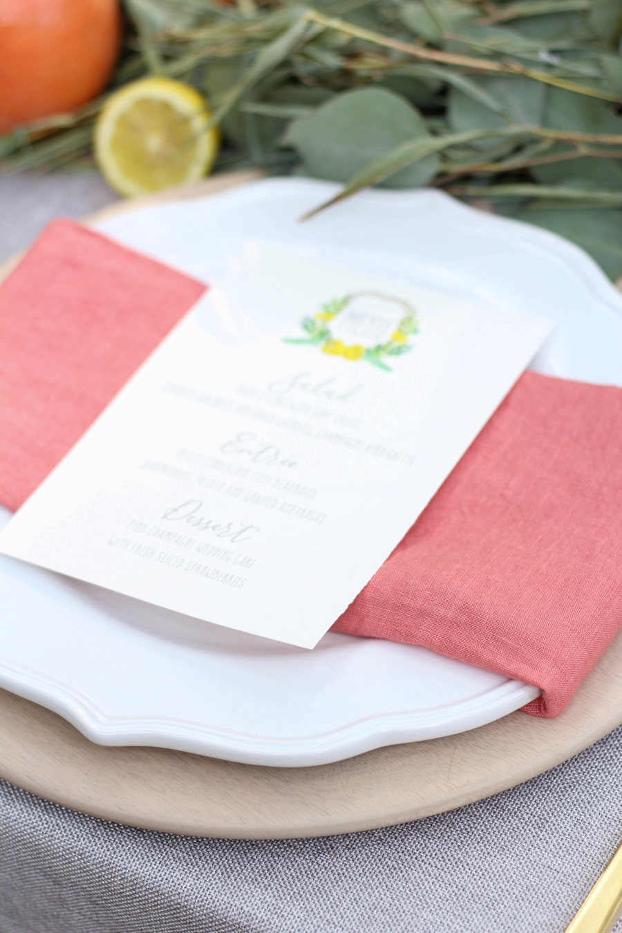 Citrus Inspired Wedding Ideas: 1 Theme, 3 Ways via TheELD.com