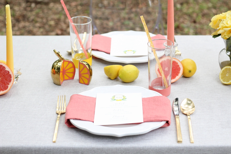 Citrus Inspired Wedding Ideas: 1 Theme, 3 Ways via TheELD.com