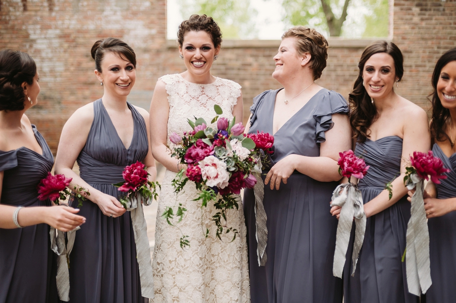 Vintage Eclectic Jewel Toned Chicago Wedding via TheELD.com