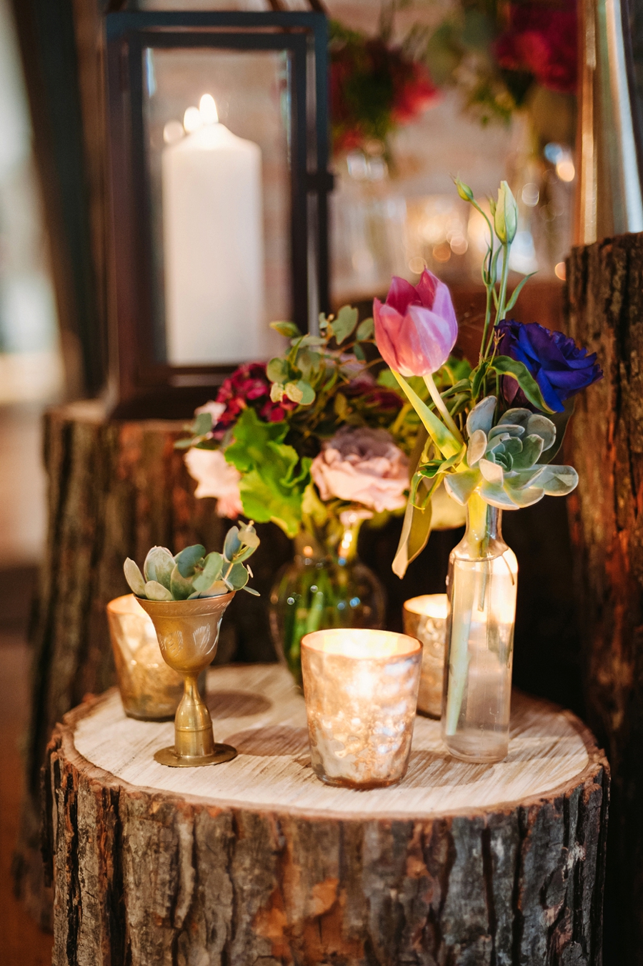 Vintage Eclectic Jewel Toned Chicago Wedding via TheELD.com