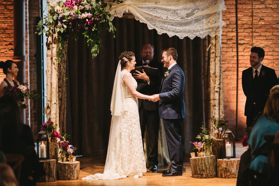 Vintage Eclectic Jewel Toned Chicago Wedding via TheELD.com