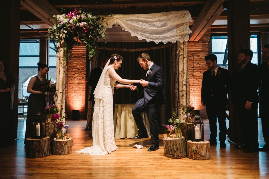 Vintage Eclectic Jewel Toned Chicago Wedding via TheELD.com