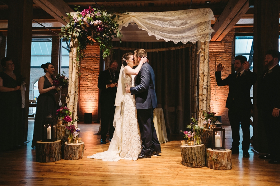 Vintage Eclectic Jewel Toned Chicago Wedding via TheELD.com