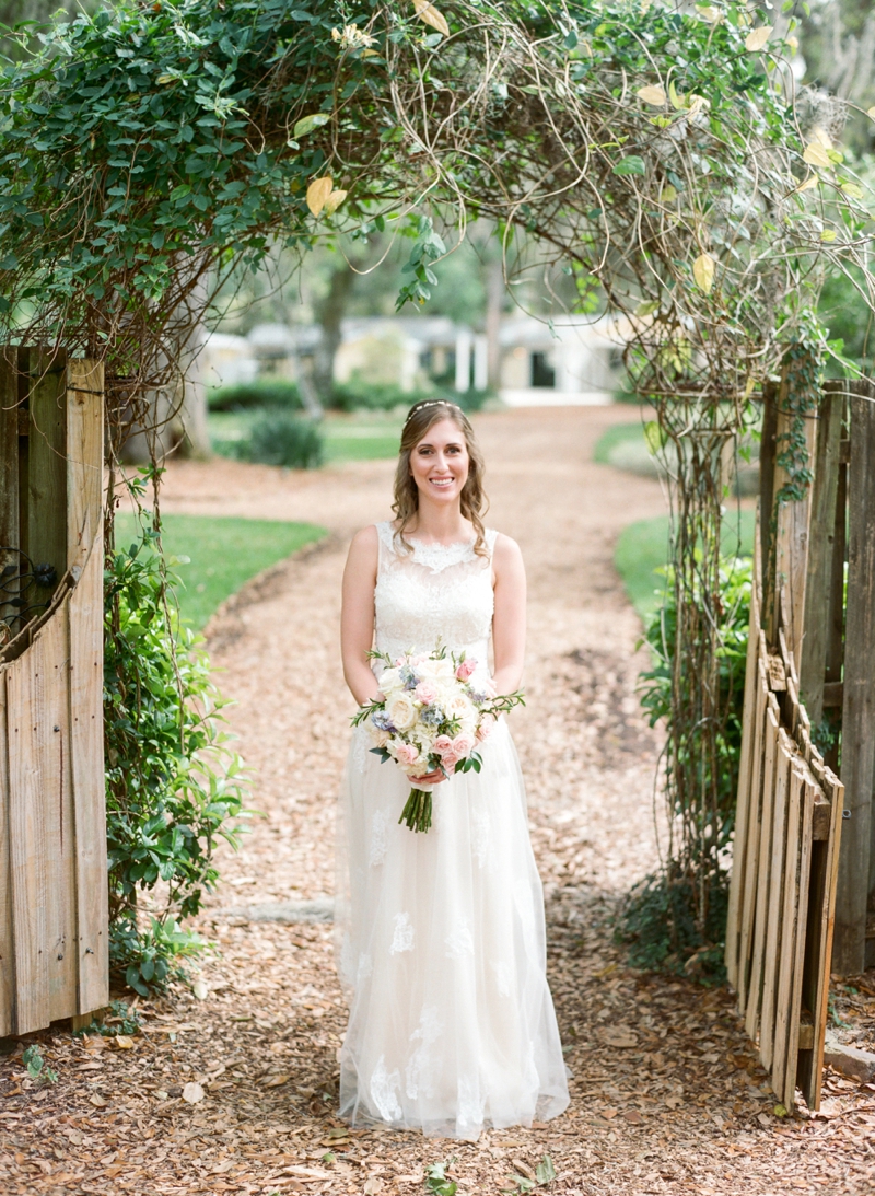 Vintage Romantic Pastel Florida Wedding via TheELD.com