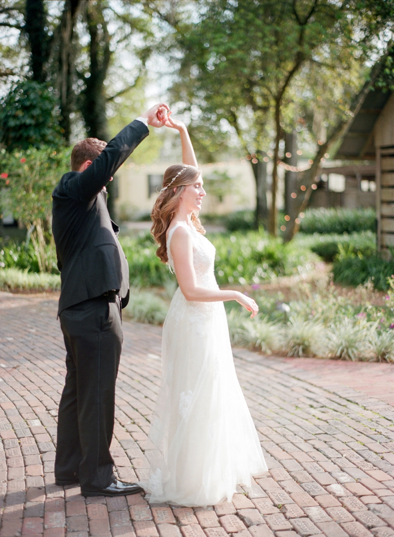 Vintage Romantic Pastel Florida Wedding via TheELD.com