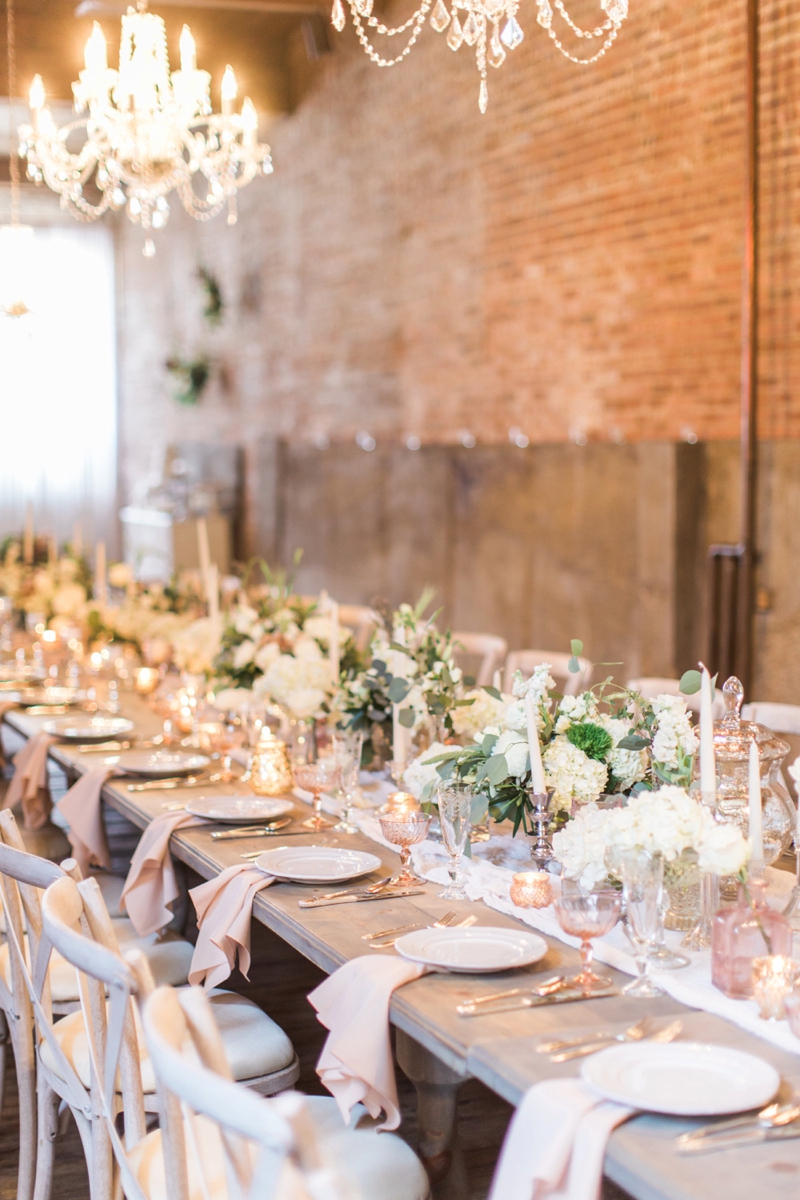 Romantic Blush and Rose Wedding Inspiration via TheELD.com