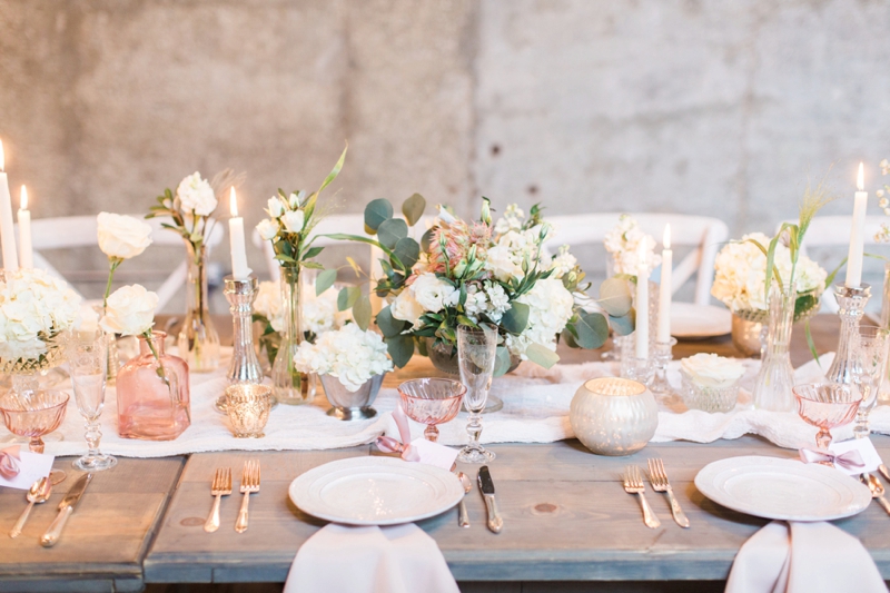 Romantic Blush and Rose Wedding Inspiration via TheELD.com