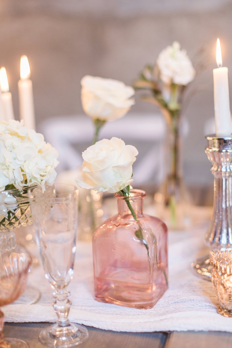 Romantic Blush and Rose Wedding Inspiration via TheELD.com