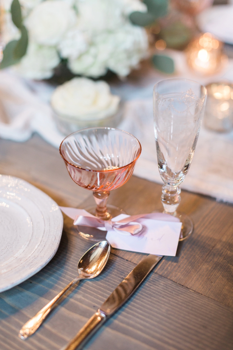 Romantic Blush and Rose Wedding Inspiration via TheELD.com