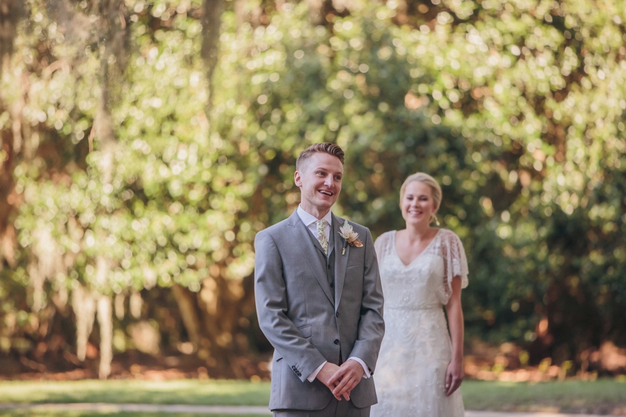 Romantic Blush and Gold Charleston Wedding via TheELD.com