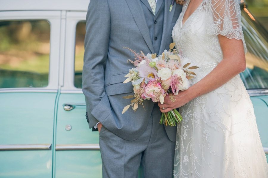 Romantic Blush and Gold Charleston Wedding via TheELD.com