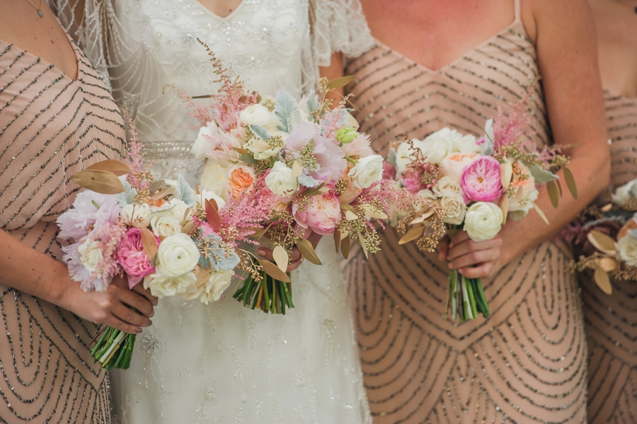 Romantic Blush and Gold Charleston Wedding via TheELD.com