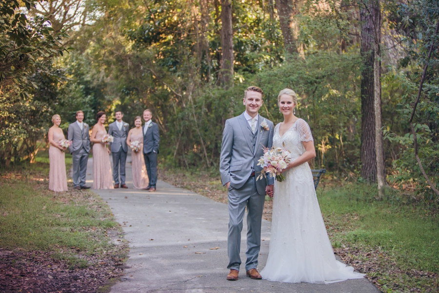 Romantic Blush and Gold Charleston Wedding via TheELD.com