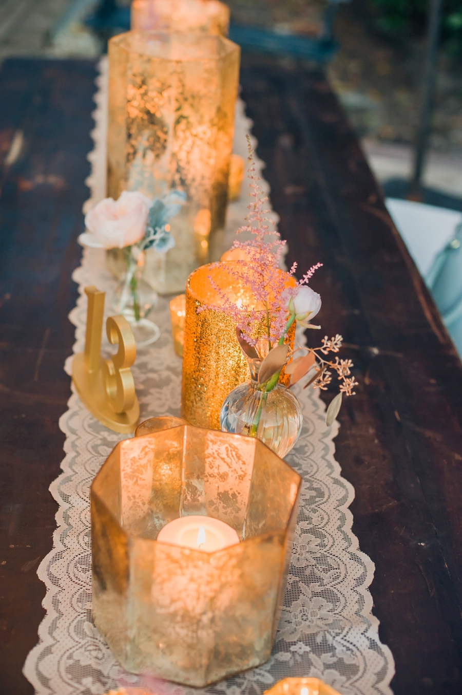 Romantic Blush and Gold Charleston Wedding via TheELD.com