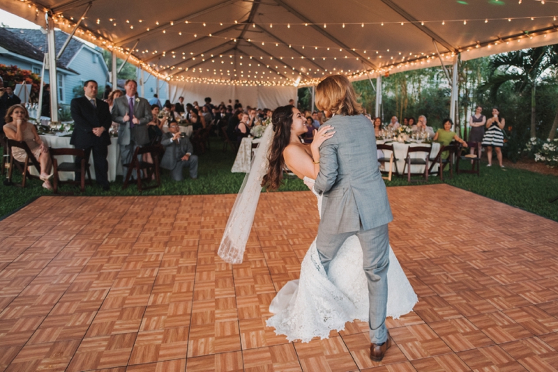 An Elegant Backyard Wedding In Palm Beach via TheELD.com