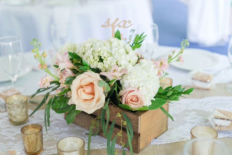 An Elegant Blush & White North Carolina Wedding via TheELD.com