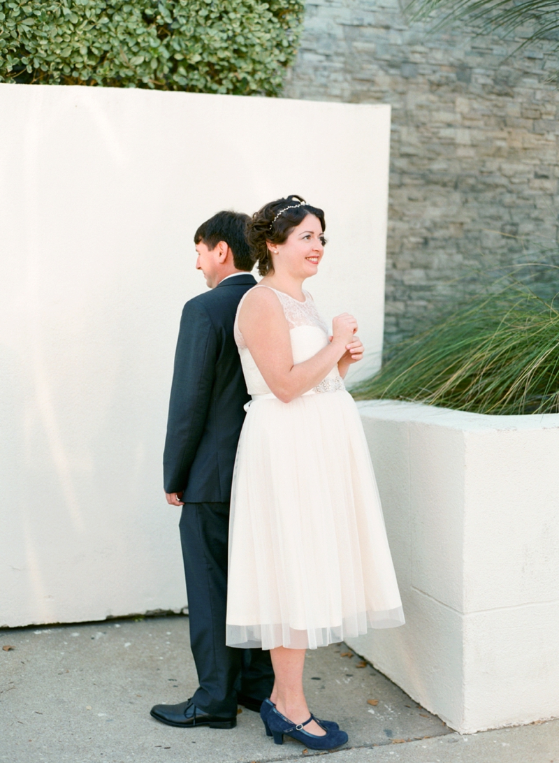 Intimate Copper and White North Carolina Wedding via TheELD.com