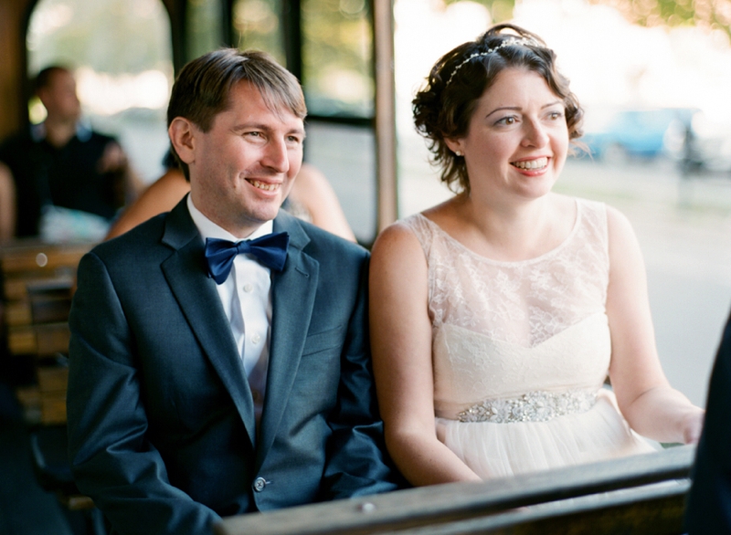 Intimate Copper and White North Carolina Wedding via TheELD.com