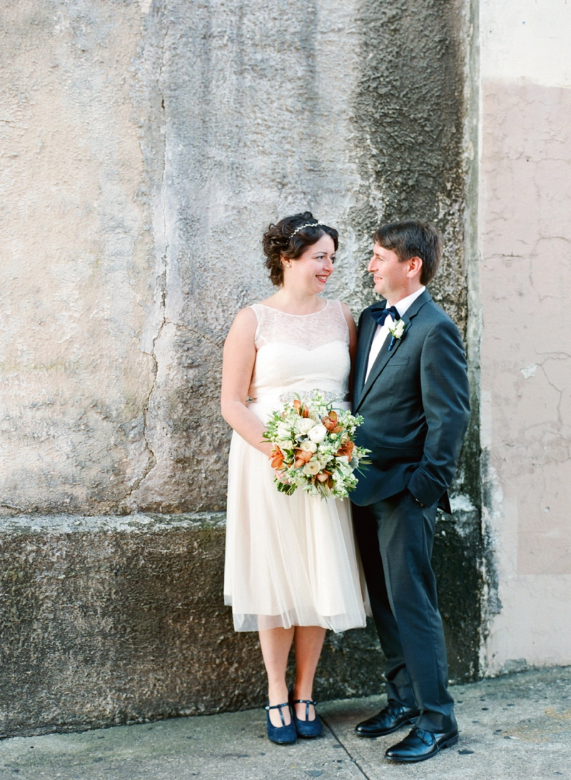 Intimate Copper and White North Carolina Wedding via TheELD.com