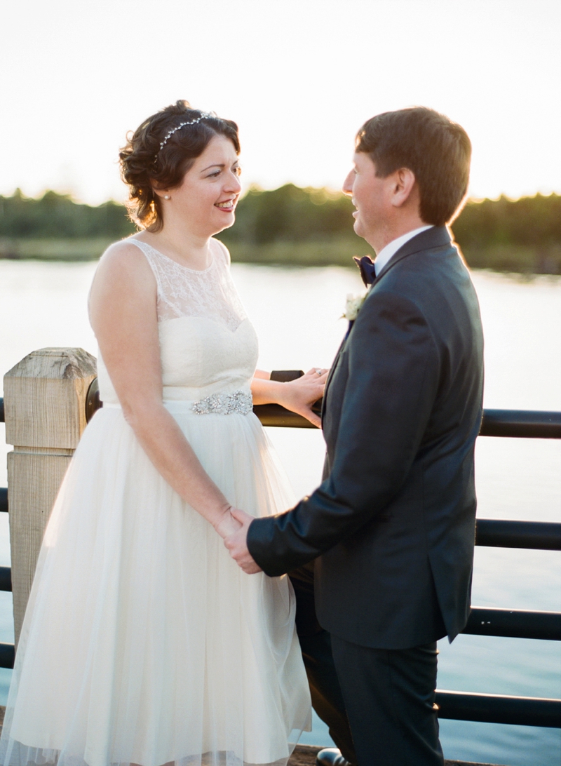 Intimate Copper and White North Carolina Wedding via TheELD.com