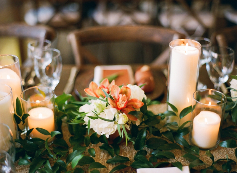 Intimate Copper and White North Carolina Wedding via TheELD.com